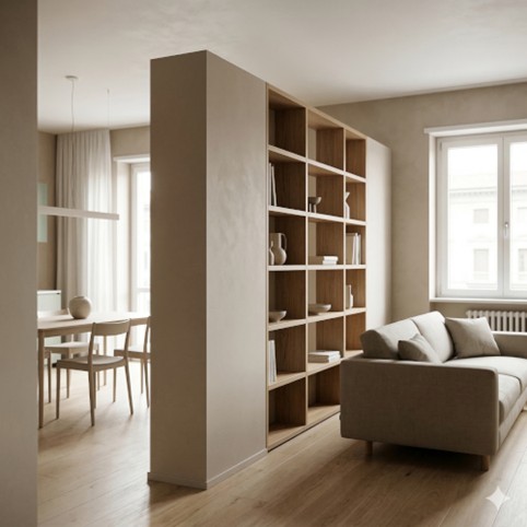 Come dividere gli ambienti di casa senza interventi invasivi